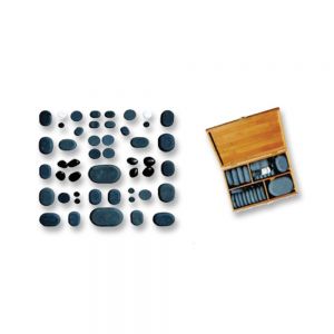 30 Hand Polished Basalt Stones Deluxe Set