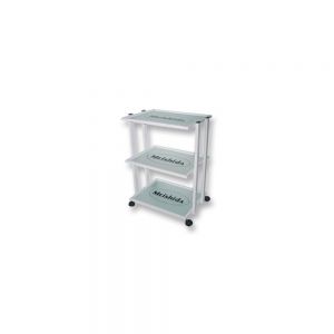 Glass Cart with 3 shelves