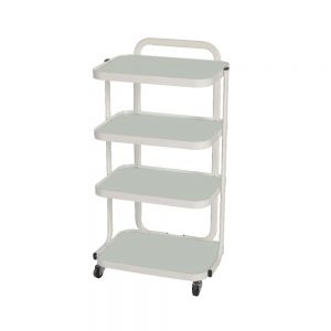 Glass Cart w/ 4 Shelves